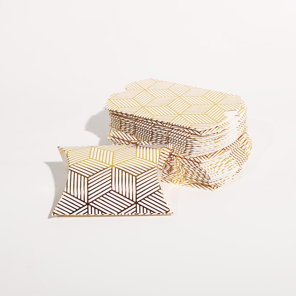 10/20/30Pcs Pillow Candy Box Kraft Paper Christmas Gift Packaging Boxes Candy Bags Wedding Favors Birthday Party Decorations