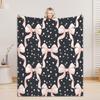 Bow Blanket For Boys Girls - 4 Sizes And 30 Plus Colors Custom Bow Blanket Gifts for Relatives And Friends