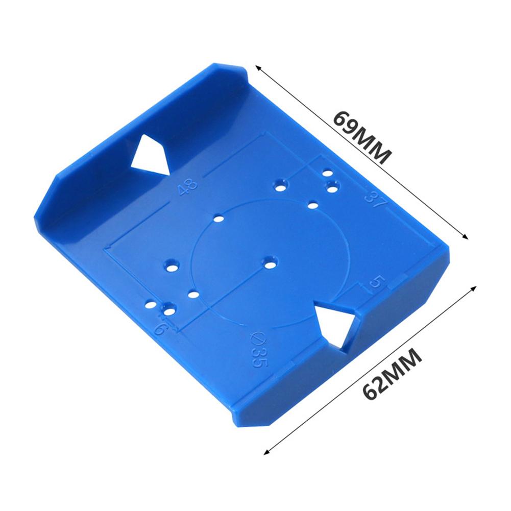 Кондуктор для сверления отверстий под петли 35 мм Дюбельный кондуктор ABS Кондуктор для петель Кольцевая пила для дерева Сверло для дерева Установка мебельных петель Деревообработка