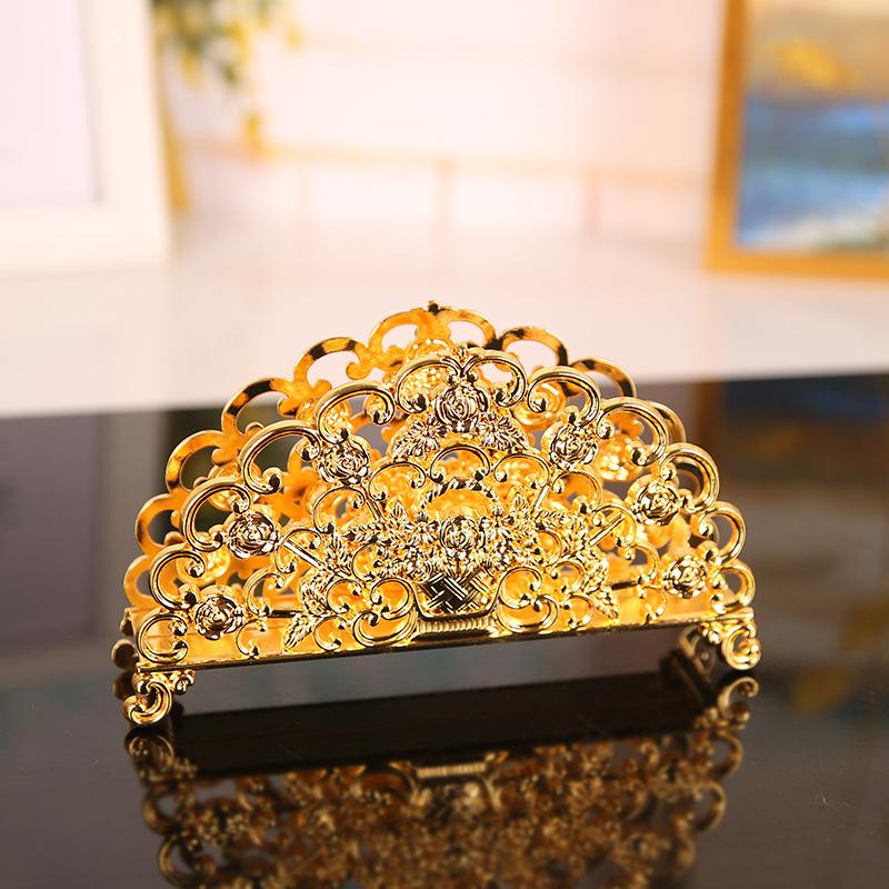 Европейский ресторанный держатель для салфеток, высококачественный цинковый сплав, трехмерный, простой, ретро, держатель для салфеток для хранения в западном ресторане