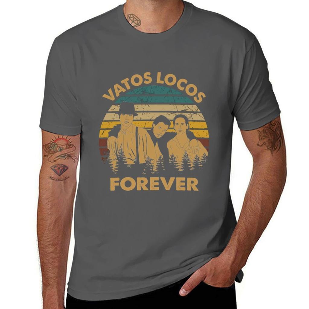 Vatos Locos Forever Vintage Blood In Films Blood Out Tshirt Plus Size Short Sleeve Tshirt