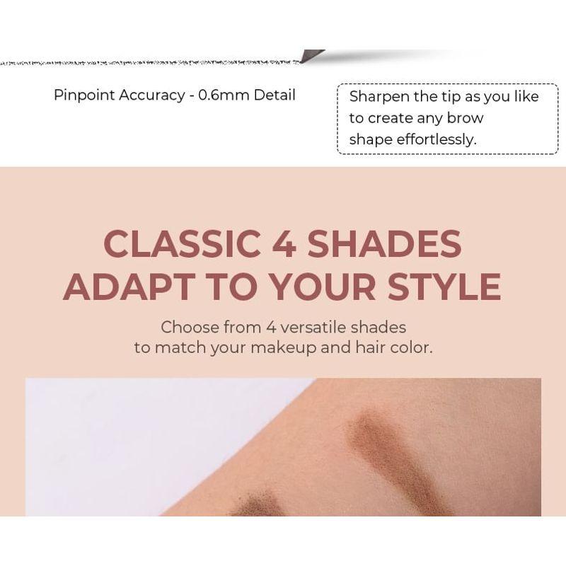 BEAUTY GLAZED - Карандаш для бровей натурального оттенка - 4 цвета
