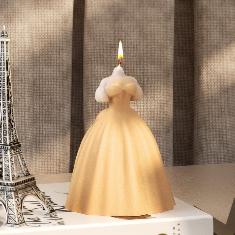 Exquisite Wedding Dress Craft Mold  Crystal Drop Glue Ornaments Moulds Silicone Candle Molds Silicone Craft Molds