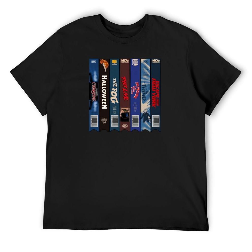 John Carpenter Vhs T-Shirt cotton graphic tees shirts graphic tee Men's cotton t-shirt