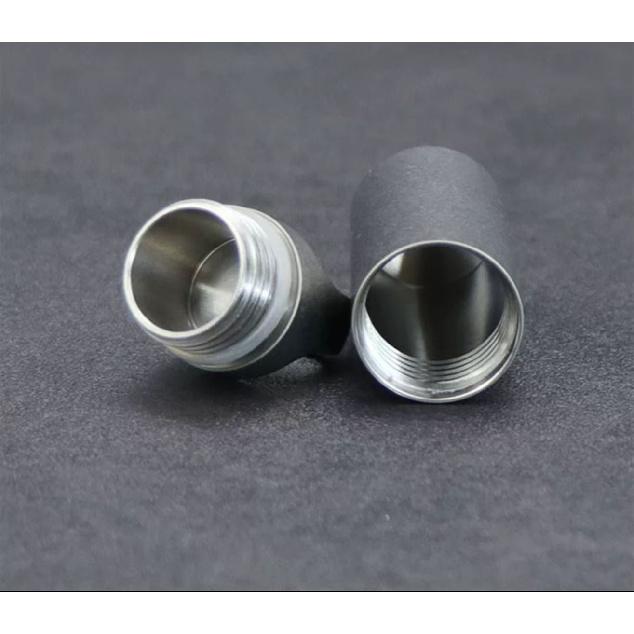 Titanium Alloy Portable Waterproof Pill Storage Bottle Mini Pill Case Camping First Aid Pendant Keychain Pill Bottle 4