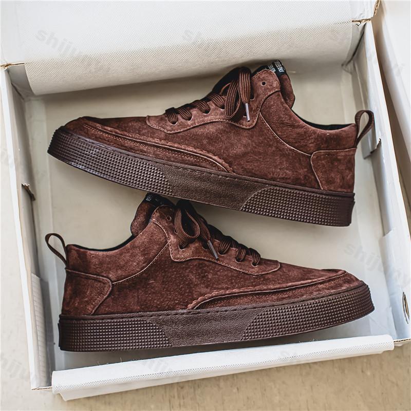 Модная винтажная мужская обувь с низким верхом, модные весенне-осенние новые кроссовки на платформе со шнуровкой, удобная обувь для повседневной носки, увеличивающая рост