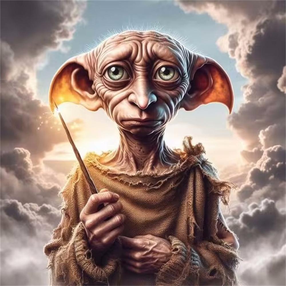 Гарри Поттер Добби 5D DIY Набор для Алмазной Живописи Мультфильм Вышивка Крестом Пикси Ручная Работа Мозаика Арт Домашний Декор Подарки