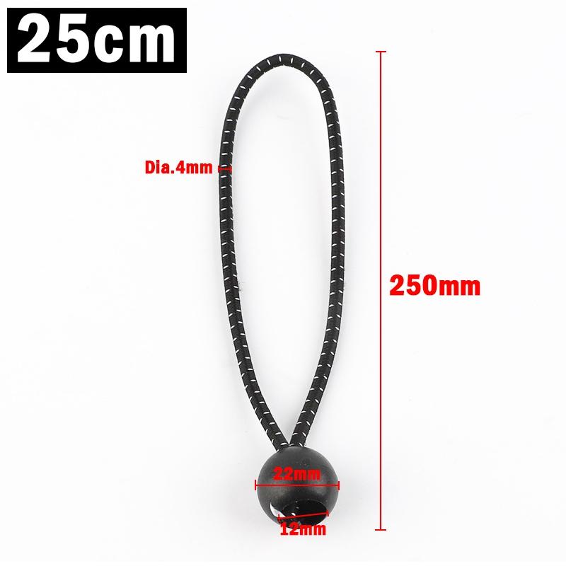 2~60Pcs Black-White Dot Bungee Cord Sun Shade Net Installation Accessories Outdoor Tent Canopy Tarp Elastic Oxford Rope Ties