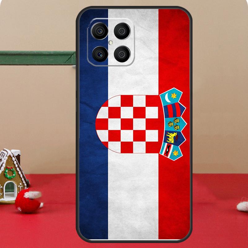 Чехол с флагом Хорватии для Honor Magic 6 7 8 Pro Honor 400 200 70 90 Lite X8c X8b X9a X9b X9c X9d Win RT Чехол