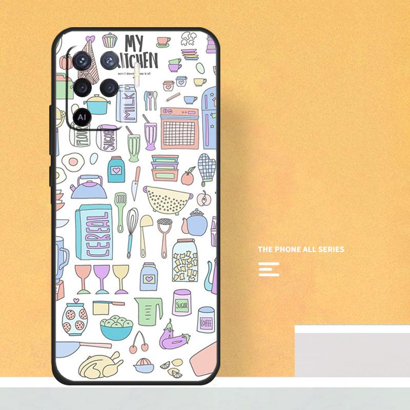 Baking Cook Chef Case For Oppo A18 A38 A58 A78 A98 A5 Pro A6 A15 A54 A74 A94 A17 A57 A80 A60 A40 A16 A76 A96