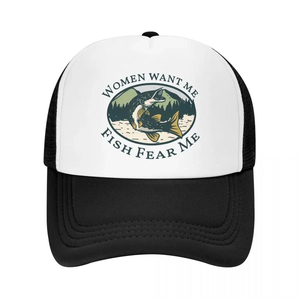 Custom Fashion Unisex Fishing FisherUnisex Quotes Trucker Hat Adult Adjustable Baseball Cap Women Unisex Outdoor Trucker Cap