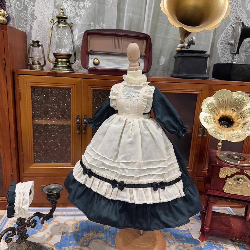 HAMRETHYPPZ BJD Кукла с шарнирным телом Кукла-платье Костюм для куклы Одежда горничной Кукла с шарнирным телом Одевание Черная горничная Принцесса Милая длинная юбка и тело Нет