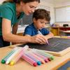 Water Soluble Drawing Crayons 6/12 Colors Washable Chalk Dustless Chalk  Teaching Drawing