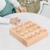 4 Pieces Wooden Cylinders Ladder Blocks Cylinder Socket Toy, Puzzle Coordination Montessori Knobbed