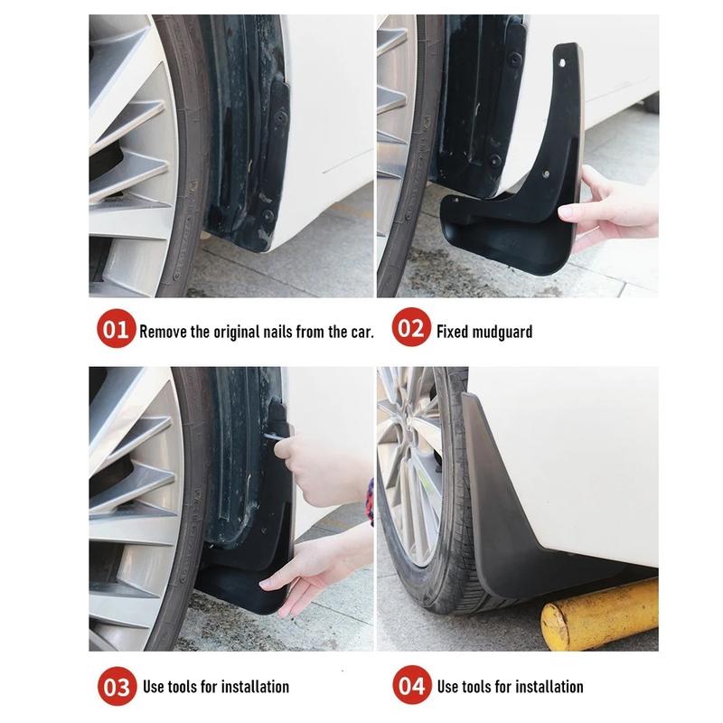 For Xpeng G6 Car Mud Flaps 4PCS Front Rear Splash Guards Mudflaps Splash-proof Mudguards Durable & Easy tall 2024 2025