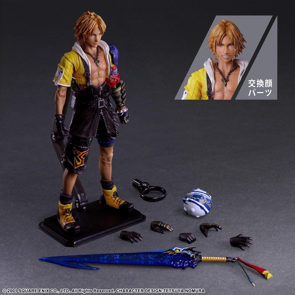 Final Fantasy X PLAY ARTS Кай Тидус ПВХ окрашенная подвижная фигурка