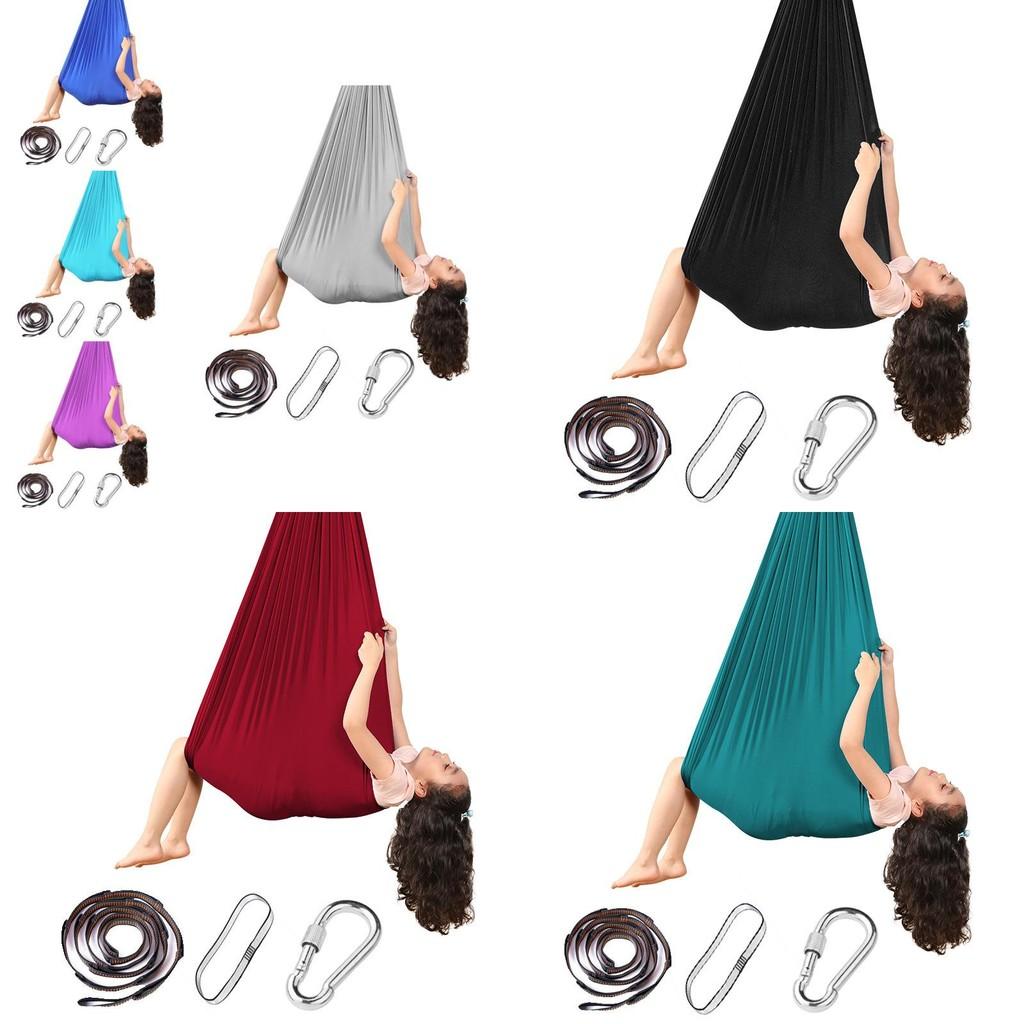 Премиальная ткань Детский гамак-качели для помещений и улицы Сенсорное тренировочное кресло