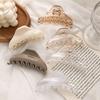 Simple Korean Transparent Woman Girls Crab Clips Hair Accessories Ponytail Holder Hair Claws