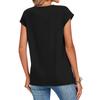 Women's Casual Oversized Cap-Sleeve T-Shirt Top