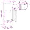 Parcel Drop Box Black 44.5 x 29 x 110.5 cm Galvanized Steel