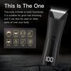 3-in-1 Body Hair Trimmer Digital Display No-Nick Waterproof Rechargeable Hair Shaver Nose Hair Trimmer Body Grooming Tool