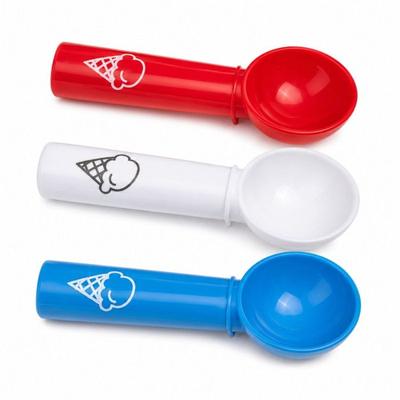 Cuillère À Glace En Plastique 18cm Couleur Aléatoire – Portionneuse À Glace Légère Pour Dessert Et Sorbet