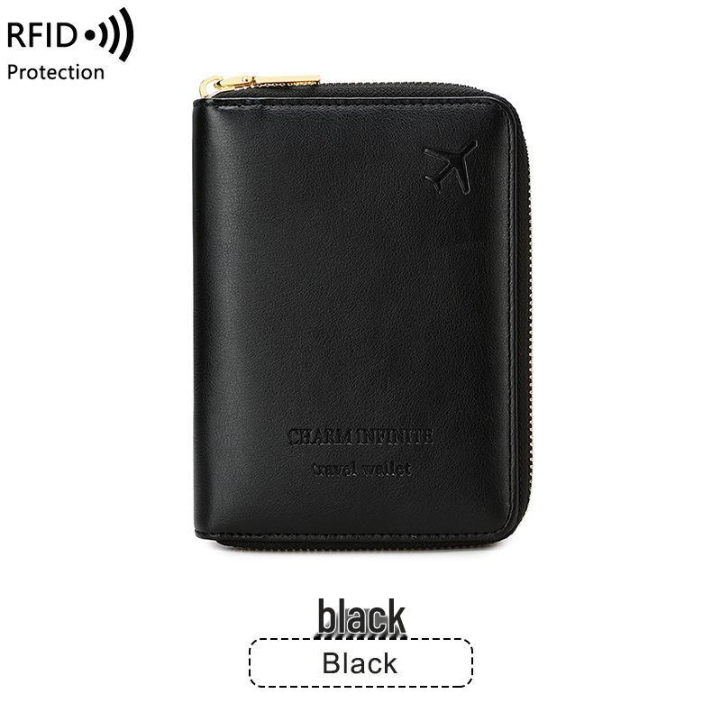 Многофункциональная дорожная сумка для документов и держатель для паспорта с RFID-защитой от кражи