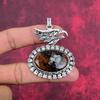 Ювелирные изделия из красного дерева и обсидиана, кулон из цельного серебра 925 пробы, кулон из драгоценных камней ручной работы на День памяти