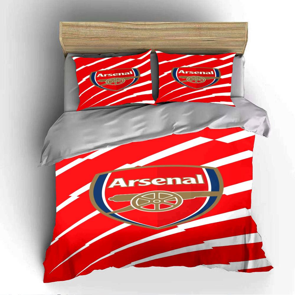 Arsenal Logo Bedding Set Bedding set (1 duvet cover, 2 pillowcases, duvet not included)