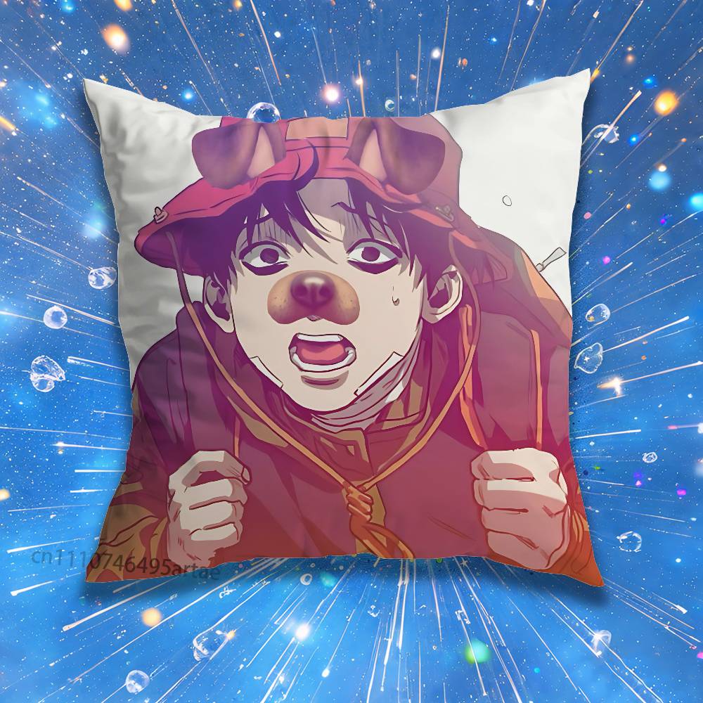 KKilling SStalking Korean Manga Pillow for Sofa Seat Chair DecorativeModern Home Decor Print Throw Cushion