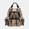 [Pre-Owned] Vintage Check Large Capacity Leather Backpack - Very Good #15AD4F4