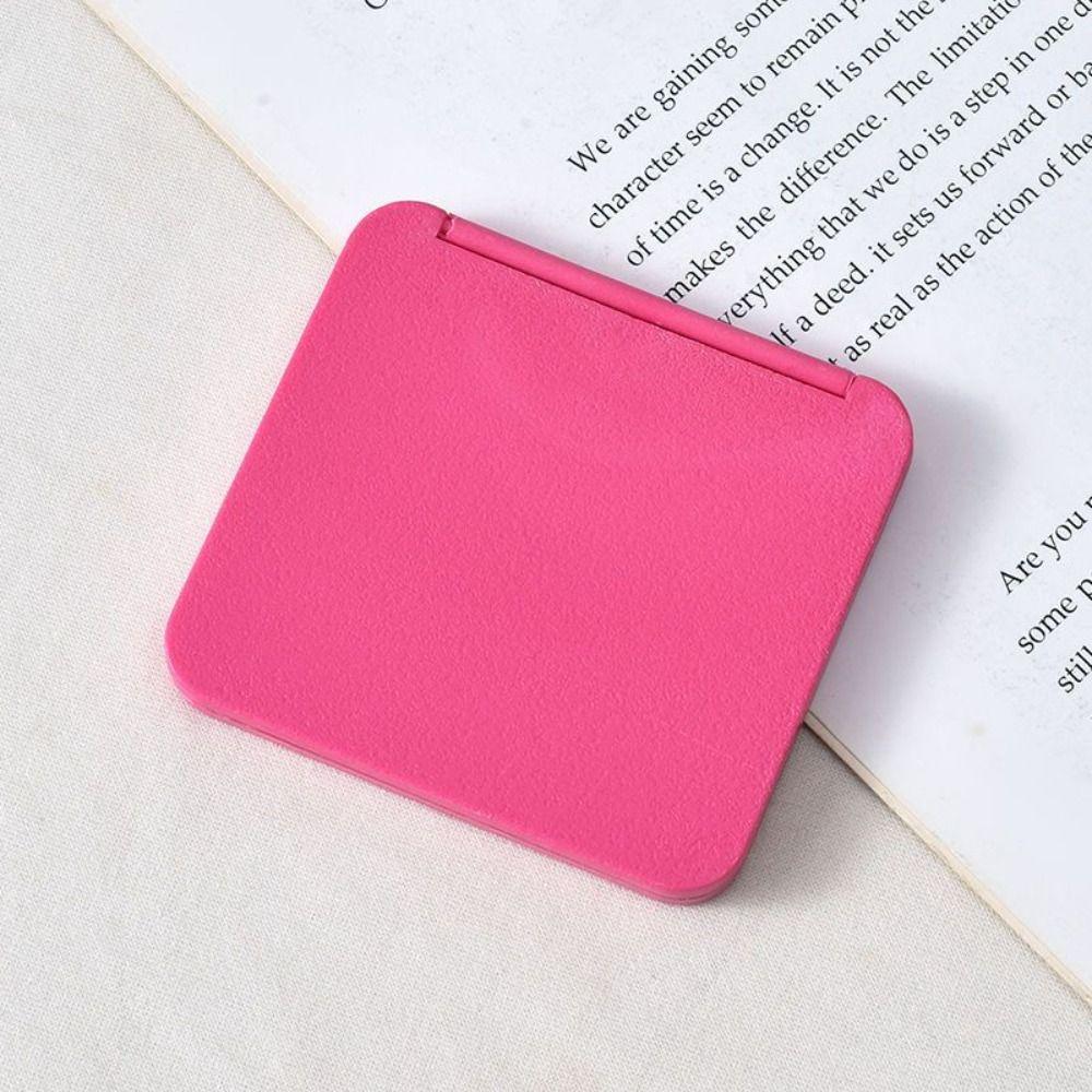High Definition Portable Folding Mirror Square Desktop Decorative Mirror  Girl Lady