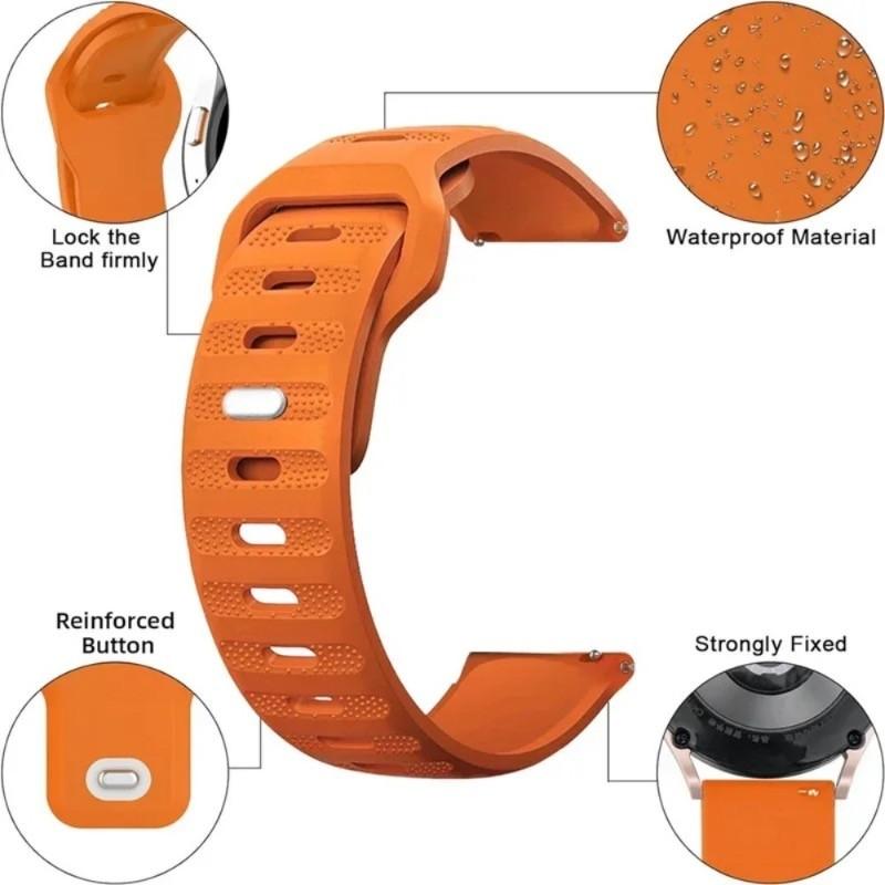 Silicone Strap with TPU Case Cover for Amazfit Active 2 Sport Breathable Replace Watchband