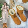 Women's 2025 Winter Cowhide Snow Boots - Non-Slip, Warm, Comfortable, Fashionable
