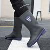 Rain Boots for Men Loafers Man Shoes Waterproof Resistant Fishing Mud Garden Plastic Comfortable Water Adult Wide Toes Wellies
