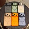 Чехол для iPhone 17 Pro Max: Контрастные цвета, Магнитное кольцо, Матовая поверхность, Защита от падений
