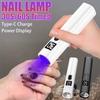 Rechargeable LED UV Nail Lamp With Timing Function UV Curing Lamp  Banknote Identification