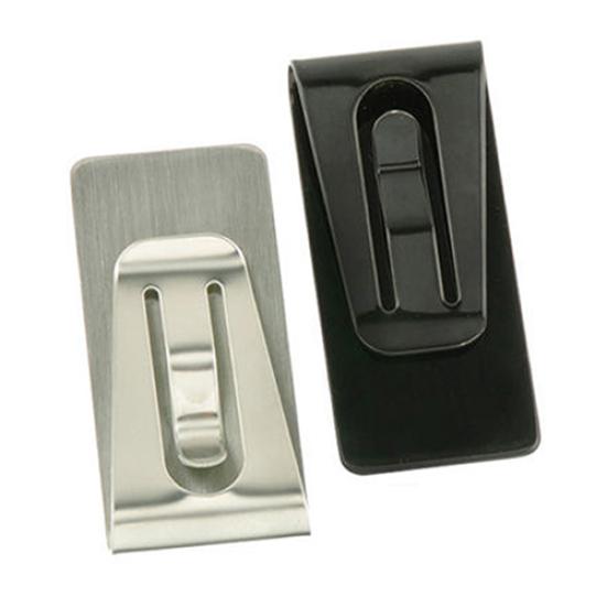 Тонкий карманный кошелек из нержавеющей стали с зажимом для денег, кошелек с удостоверением личности, держатель для кредитных карт