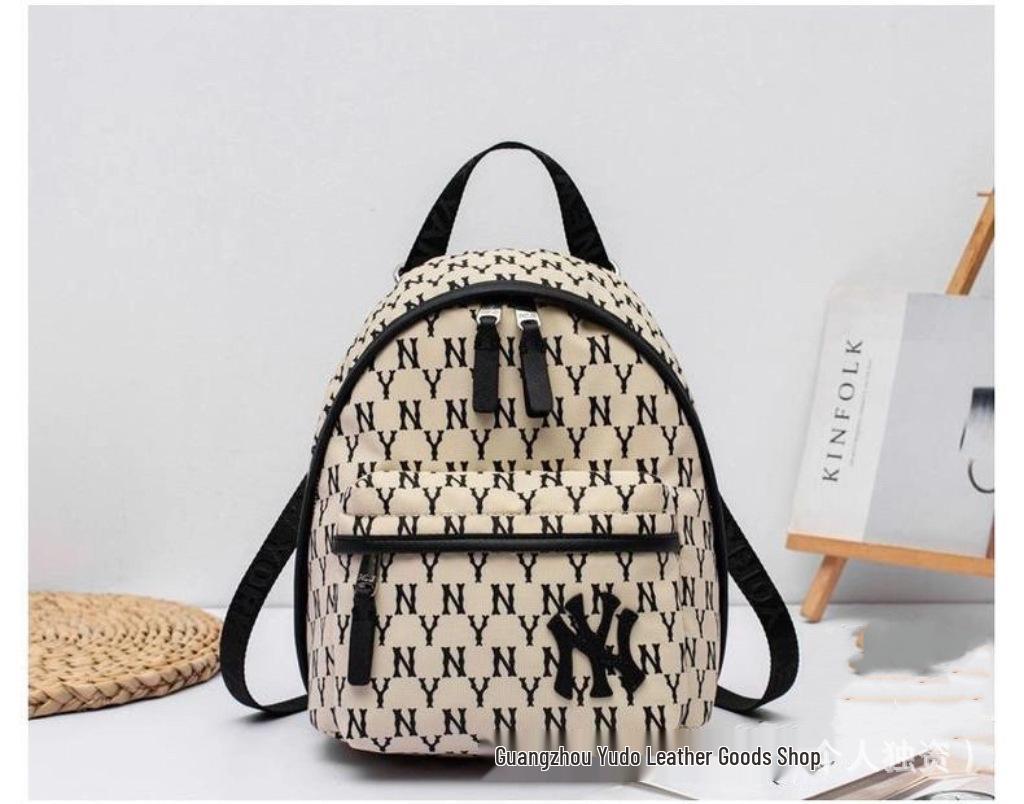 Korea 2025 ML Versatile Monogram Backpack: Large Capacity Unisex Schoolbag