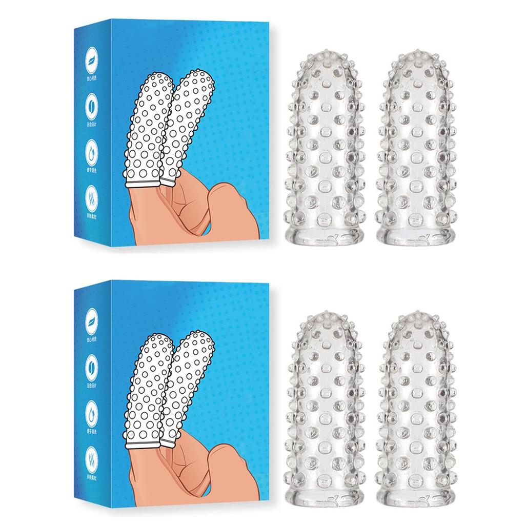 Finger Finger with Nipple SM Clitoral Finger Secret Fingertip One Size Fits Made of 4 Pieces Cots, Domes, Bumps, Development, Goods, Unisex,