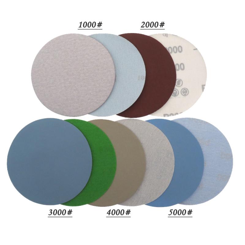 1/2/3/4/5/6 Inch Hook And Loop Sandpaper 25 Pcs Assorted 1000 /2000 /3000 /4000/ 5000 Grit Sanding Paper Round For Polishing