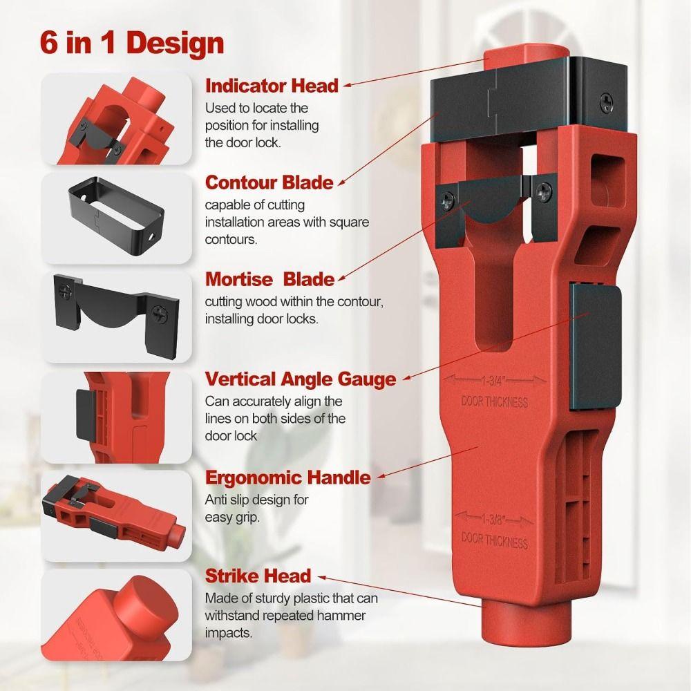 Material Removal Door Mortise Tool Precision Door Lock Mortise Tool Door Lock Installation