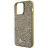 Guess Disco Metal Script Case For Iphone 15 Pro Max - Gold