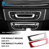 Настоящая мягкая наклейка из углеродного волокна для Renault Fluence Megane 3 RS 2009 2010 2011 2012 2013 2014 2015 LHD RHD Автомобильный центральный блок управления CD