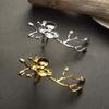 2PCS Luxury Plum Blossom Napkin Ring Gold/Silver Serviette Ring Napkin Buckle Banquet