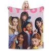 Katseye Kpop Музыка Плед Качественный Мягкий Теплый Постельное Белье Пледы Зимний Студенческий Диван Кровать Смешной Покрывало
