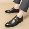 Модная мужская классическая формальная обувь Черная Коричневая Модная Универсальная Обувь для Костюма Офисная Деловая Обувь Дерби Свадебная Банкетная Обувь Мужская Обувь