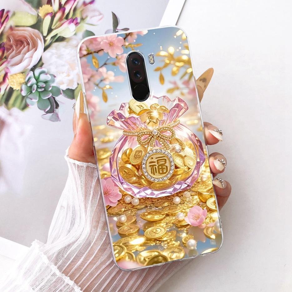 For Xiaomi Pocophone F1 Case Luxury Flowers Butterfly Painted Cover Soft Slim Phone Case For Xiaomi Poco F1 PhoneF1 PocoF1 Shell
