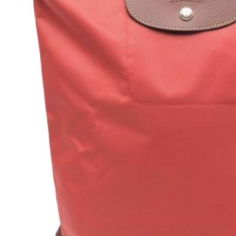 Longchamp Le Pliage Original Текстурированный Логотип Регулируемый Широкий Плечевой Ремень Переработанное Полиамидное Волокно Сумка-Рюкзак Женский рюкзак Помидорно-Красный 10284089P94