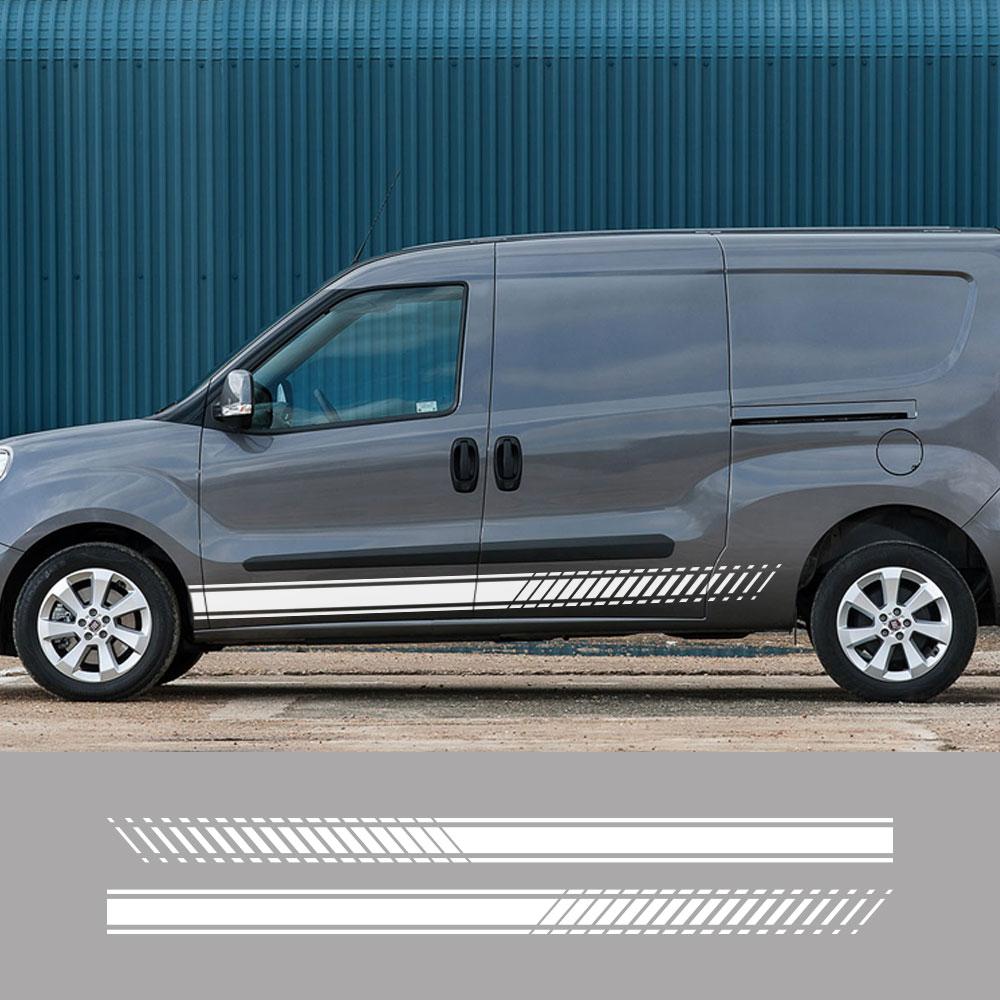 2 шт. Автомобильные наклейки Для Fiat Doblo Cargo Panorama Vauxhall Opel Combo Фургон-кемпер Графика Виниловые наклейки Тюнинг Автоаксессуары